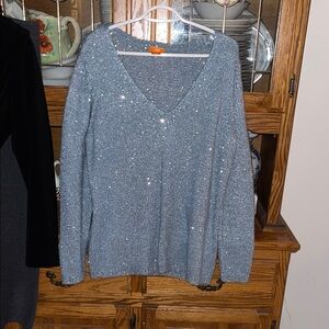 Joe Fresh Silver Sparkle Sweater